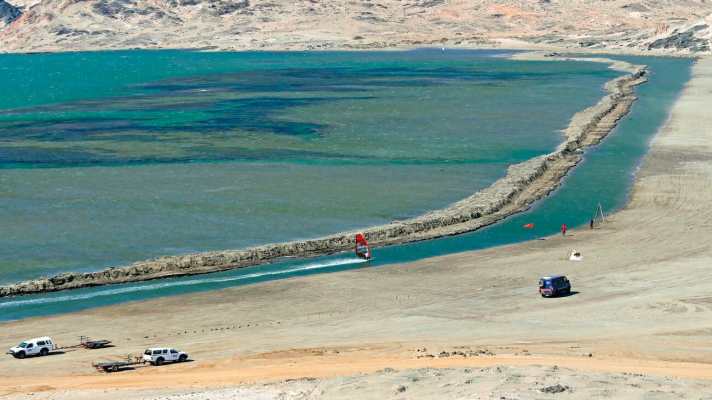 The artificial canal of Lüderitz/Namibia