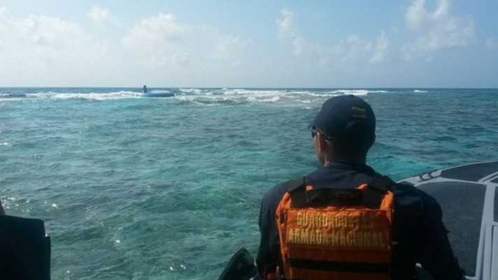   La guardia costiera colombiana ha ritrovato lo yacht due giorni dopo sulla barriera corallina di Cayo Bolivar.