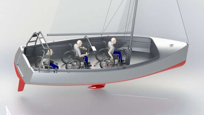   The "A.Noah" can accommodate a maximum of eight sailors including three wheelchair users