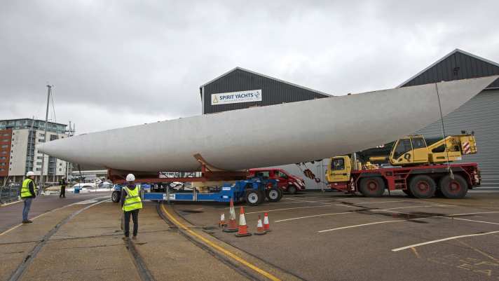   The right way round. Fuselage of the Spirit 111 after the "rollover"