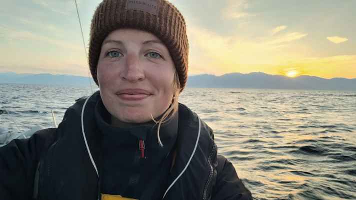   Lisa Berger learnt to sail in her home on Lake Attersee, but now prefers to travel on the high seas