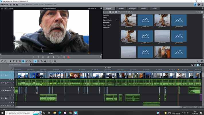   Il faut consacrer autant d'efforts au montage et au post-traitement du matériel filmé qu'au tournage lui-même. Des programmes de montage spéciaux aident à cela