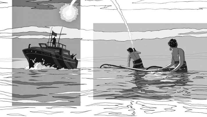 Captain Kevin was the saviour after 18 hours on the water.