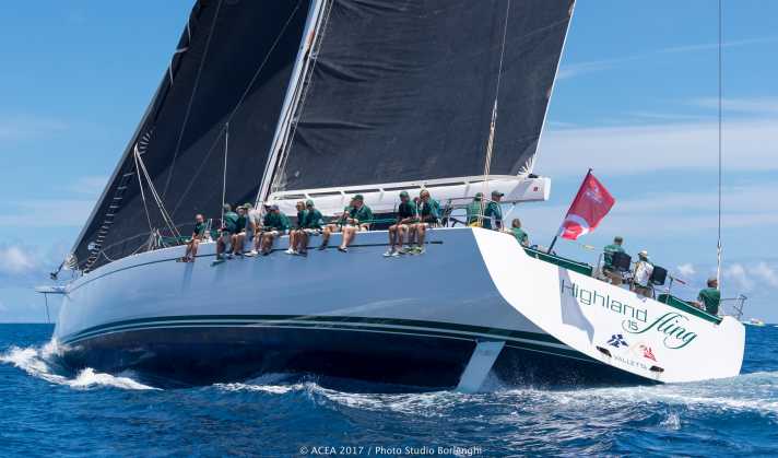 “Highland Fling” bei der America's Cup Superyacht Regatta 2017 in Bermuda