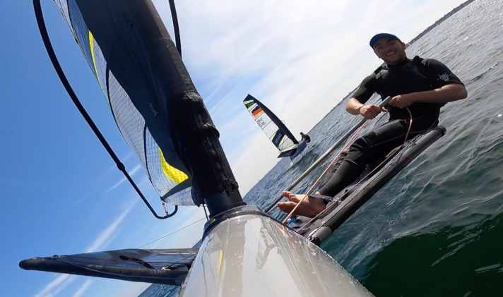 Foiling ist das Elixier von Steuermann Paul Farien 