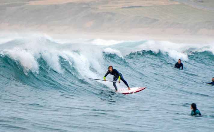 Klitmøller or the Canaries - German wave champion Paulina Herpel surfs all kinds of waves - always with the right board.