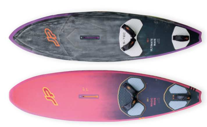 Der Magic Wave (unten) ist der erklärte Wave-Allrounder bei JP-Australia. Eine neue Bauweise hat der Ultimate Wave.