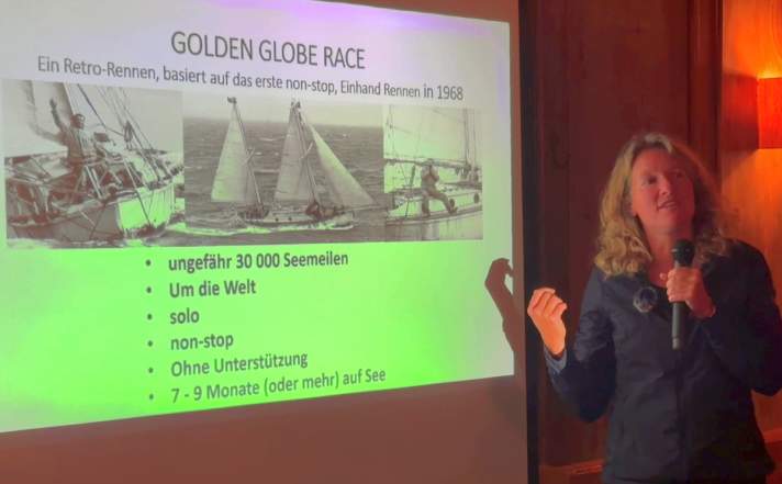 Kirsten Neuschäfer gives a lecture