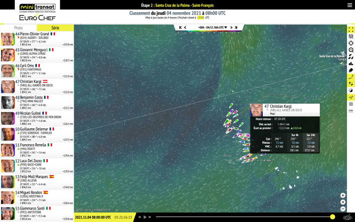   Can Kargl and Co. now capitalise on their southern positioning after a long dry spell? The wind conditions currently and also in the 48-hour forecast suggest that they can