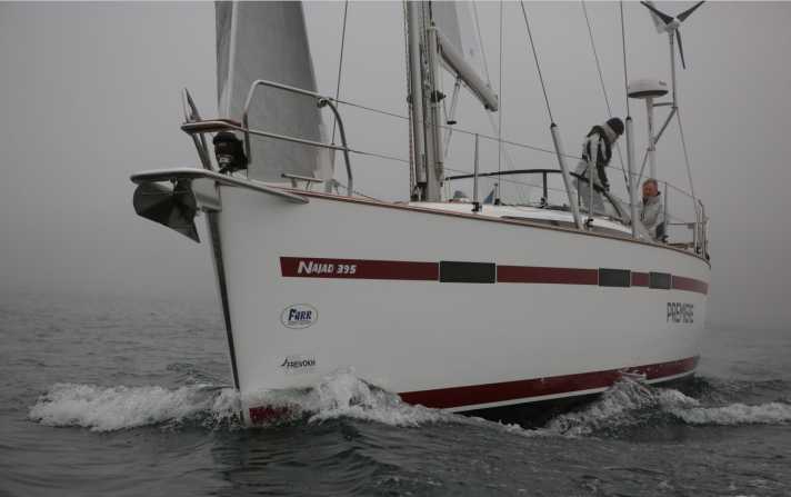   Die Najad 395 vorige Woche beim Exklusivtest der YACHT. Er erscheint  in Ausgabe 11-2018