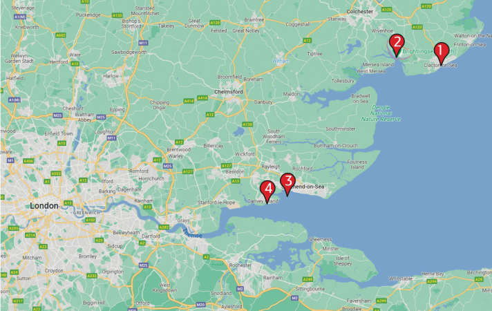 Die London-Spots in der Übersichtskarte