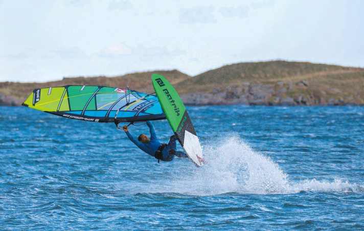 Die Windsurf-Sessions während der Reise beschränkten sich aufs Flachwasser.