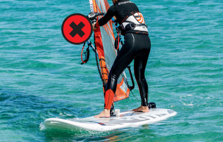 Wrong: The board has not yet turned far enough