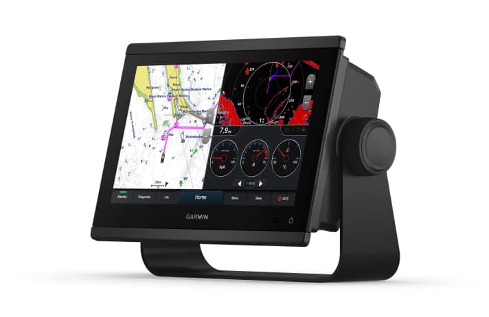   Il design senza cornice è adatto al montaggio su staffa o a paratia. I kit di conversione dovrebbero consentire l'integrazione nelle aperture dei vecchi plotter Garmin.