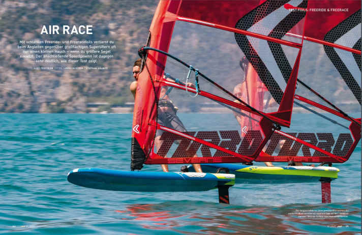 The fastest on the lake: freerace and freeride foils put to the test
