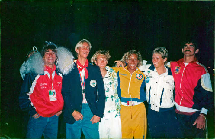 An zwei Olympischen Spielen nahm Brian auf dem Lechner-Verdränger mit mäßigem Erfolg teil.