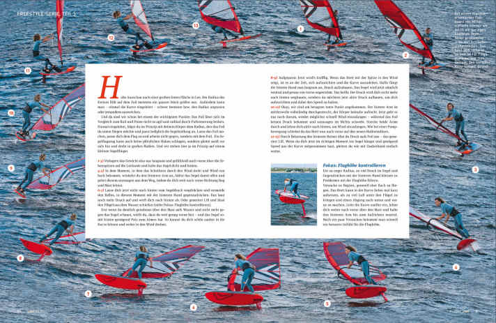 Flying from as little as 12 knots: The first freestyle moves on the foil