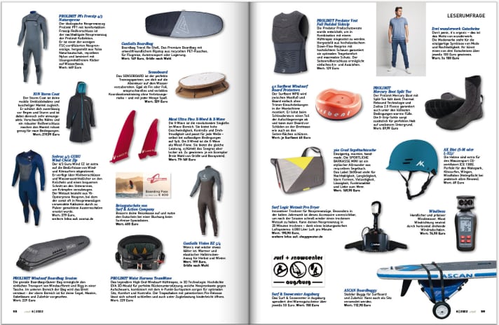 There are prizes for everyone in the Surf reader survey.