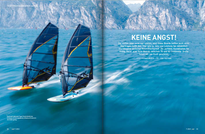 Test der Freeraceboards am Gardasee