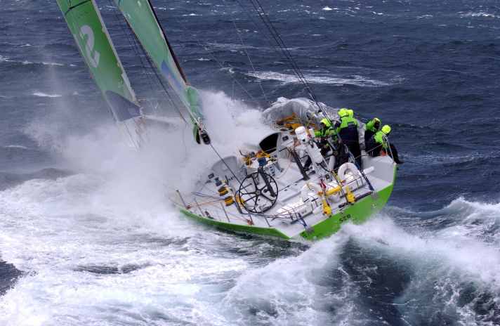   Die erste und bislang einzige deutsche Siegeryacht im The Ocean Race: Die "illbruck"-Crew gewann das Rennen 2001/02
