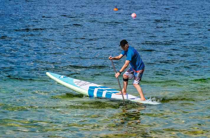 The Norden brand does not build large-volume SUP canoes, but rather surf-like, more delicate shapes.