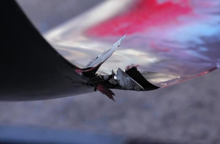 The damaged foil of the British