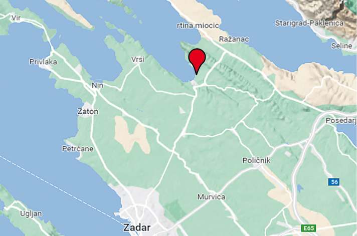Aufsteigerspot Ljubac in der Nähe von Zadar