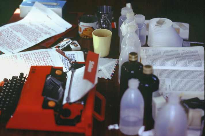 Mail and the Internet do not exist, this is the time when texts are written by hand or typed on an Olivetti