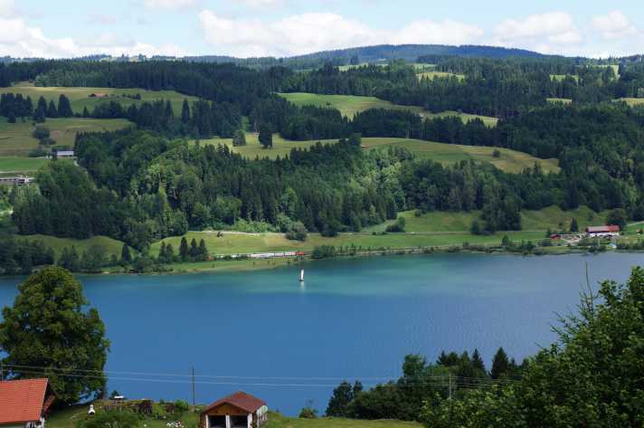 JHNET7 Grosser Alpsee lake near Immenstadt, Allgaeu, Bavaria, Germany.
