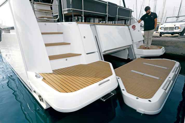 Gute Idee: das Liftsystem der Badeplattform