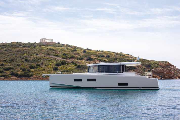 The Greek brand is showing the 18.41 metre long Lorenzo Argento design OT60, of which construction number five is currently underway