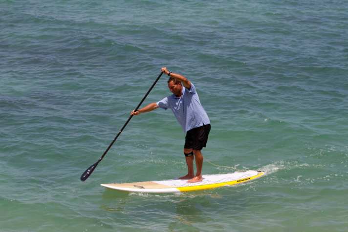 The paddle length is determined by the insert and body size.