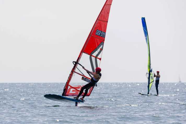 Even the foilers didn't really get flying on Sunday