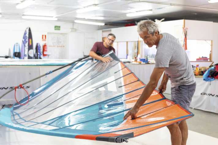 GunSails Segelentwickler und Designer Renato Morlotti und Cheftester Philippe Vigneron arbeiten seit über 20 Jahren eng zusammen.