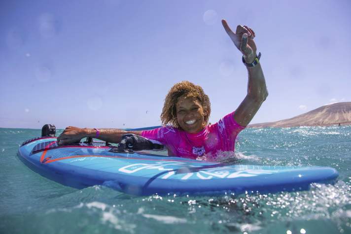 Sarah-Quita Offringa and John Carter know each other from countless World Cups and photo shoots.