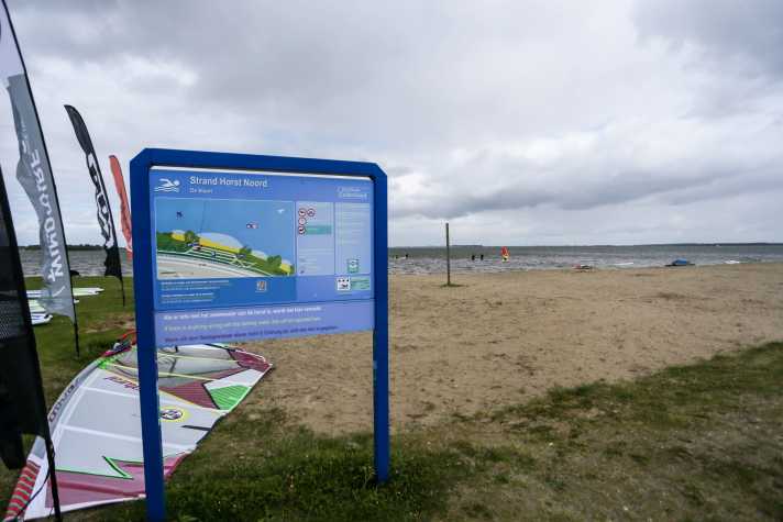 Entspannt aufbauen und sich ans nächste Manöver herantasten - am Veluwemeer kein Problem