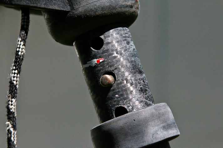 Image no. 2: Pin holes in the carbon fibre