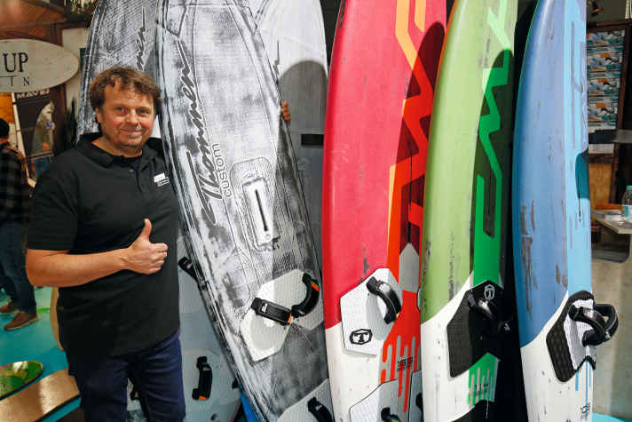 Mark Thoms präsentierte seine Produkte auch auf der boot Düsseldorf