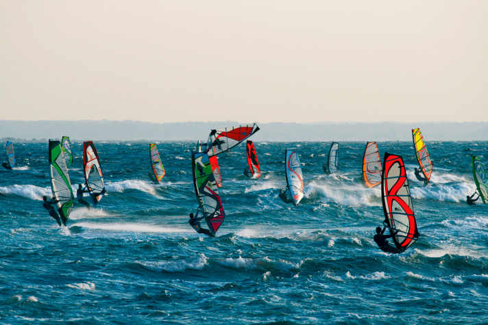 This is what AStA meetings at Flensburg University look like. When the wind is good, the break in Kegnaes can be more crowded than the lecture theatre at the small university.