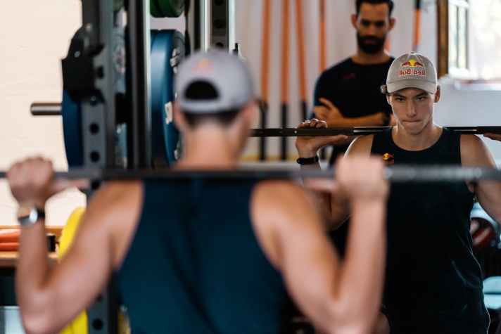 One of Lennart's coaches is a windsurfer himself.