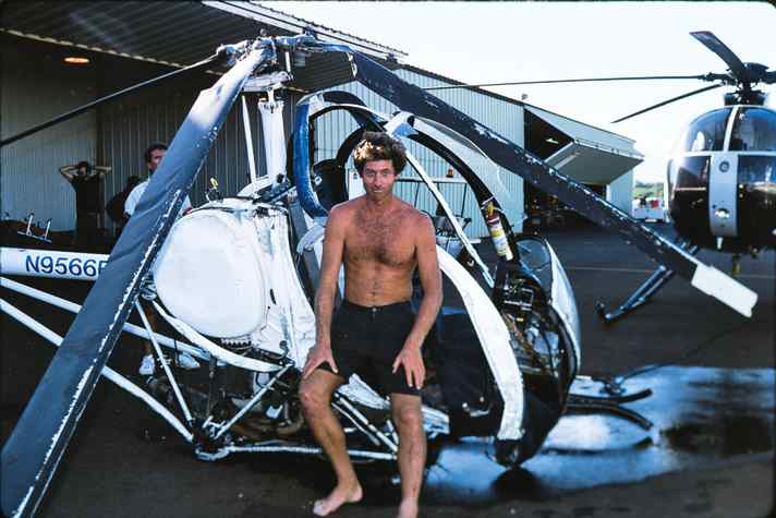 Jonathan escaped with minor injuries in a helicopter crash