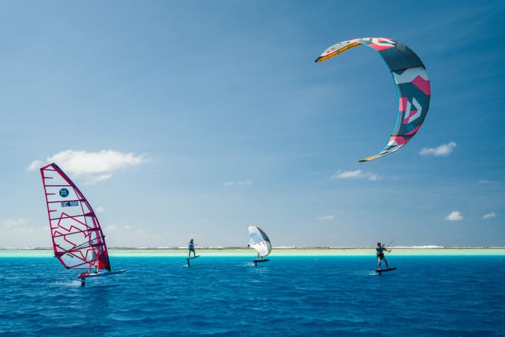 "Quite nice" foiling off the coast of Valais