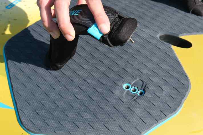 The comfortable straps are well positioned for sporty freeriding, but only offer a small adjustment range.