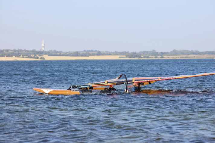 In order for the sail to produce lift, the profile must sometimes be actively pushed upwards.