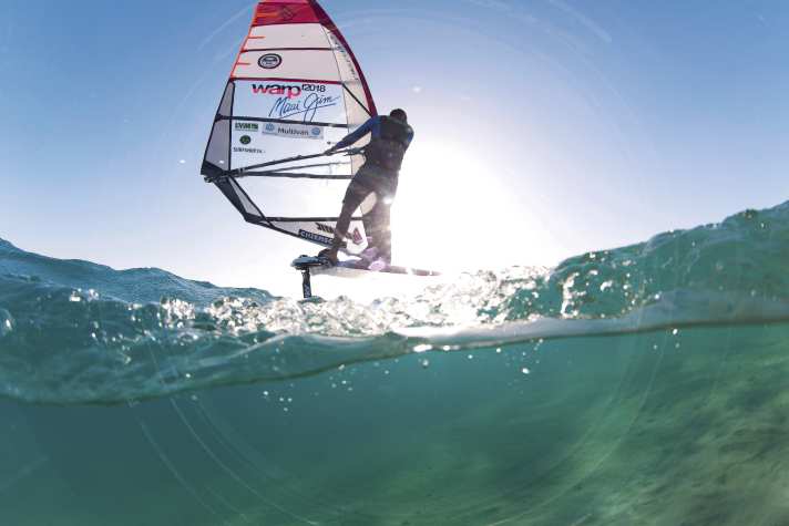 Foiling is not Vincent's favourite discipline.