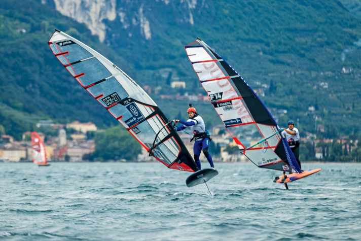 Michele trennten am Gardasee nur 1,3 Punkte vom zweiten Platz, den der Franzose Pierre Mortefon (F14) verteidigen konnte.