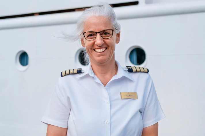 After working on other ships, 55-year-old Canadian Kathryn Whittaker signed on as a deckhand in 1994, found her calling in square-rigged sailing and moved to the bridge