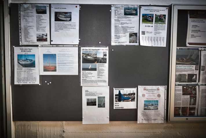 Boot zu verkaufen! Nicht selten sind preisgünstige Angebote zu finden.