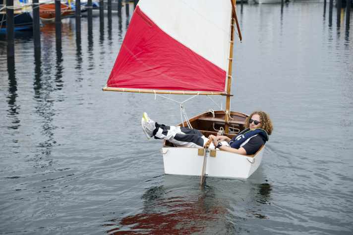 Very good sailing characteristics, great stability and high payload: The Opti is also good as a dinghy.