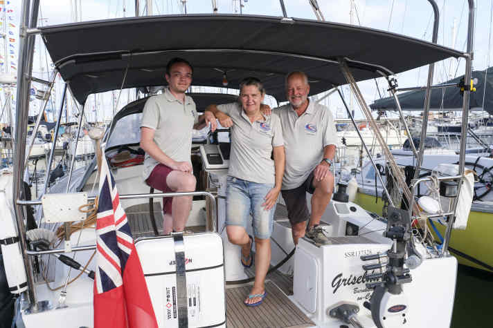   Die Crew von Nicola Stamp auf der Hanse 370 “Griselda”